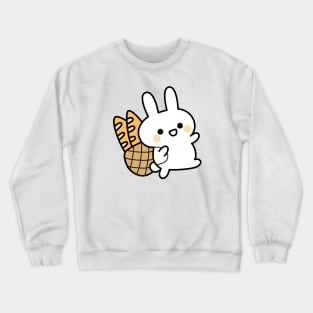 Miki the bunny with bread Crewneck Sweatshirt